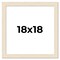 18x18 Wide Barnwood Picture Frame with UV-Resistant Acrylic & Acid Free Backing, Available in 6 Paint Finishes - Grey, Brown, White, and Black